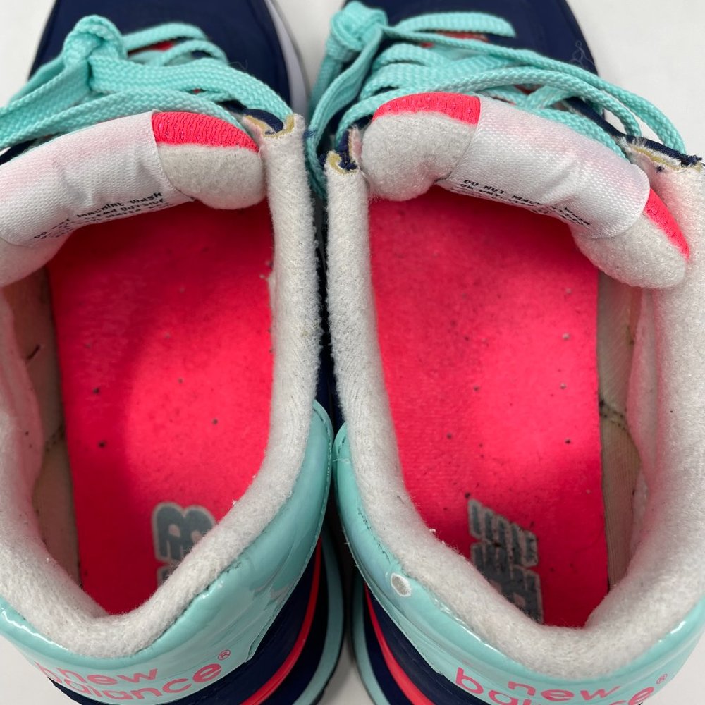 New Balance Navy and Aqua Sneakers - Picture 10 of 16